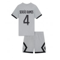 Paris Saint-Germain Sergio Ramos #4 Fotballklær Bortedraktsett Barn 2022-23 Kortermet (+ korte bukser)